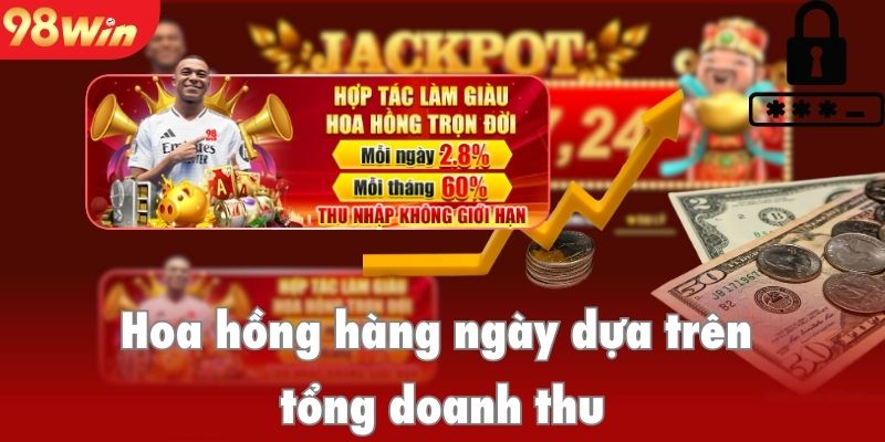 Hoa hồng hàng ngày dựa trên tổng doanh thu cược hợp lệ của mạng lưới
